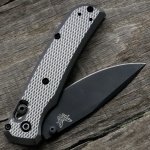 Limited Benchmade Bugout SCALES - Checker Milling - Shadow Chrome Anodized