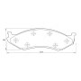 Chrysler Kbc Brake Pads Front For - Spares Direct