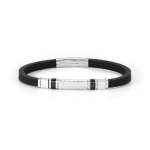 City Bracelet Black Stone And Decorated Plate