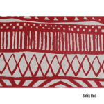 Red Printed Napkin Set - Batik