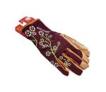 Tork Craft Ladies Slim Fit Garden Gloves Maroon - M