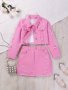 Girl's 1 Set Ripped Jean Jacket Top + Skirt Co-ords Set Comfy & Fashion Girls Spring/ Summer Outfit