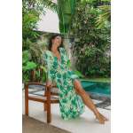 Giorgie Slip Dress Green Aloe - Large