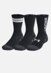 Under Armour Ua Perf Tech Nov 3PK Crew Regular - Black & White
