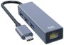 Type-c To 3-PORT USB 2.0 Hub With 100MBPS Ethernet Port