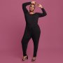 Plus Size Joy & Ash Slinky Long Sleeve Jumpsuit - Black