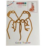 Baby Feet Gold Cake Topper