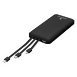 Volkano Spawn Series 10 000 Mah Powerbankwith Built-in Charging Cables