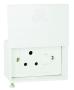 Water Proof Surface 16A Single Socket Outlet - Abs White