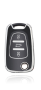 Premium Tpu Car Key Cover Black&silver Compatible With Hyundai