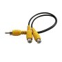 3.5MM Male To 2 Rca Female Adapter Cable Y-cable 3 Pack