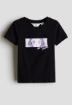 Printed T-Shirt - Black Snow White