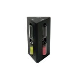 3 Glass Timer In Triangular In Black Frame 3 5 8MIN 12 Cm
