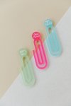 Acrylic Paper Clips - Blue