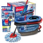 O-cedar Easywring Rinseclean Microfiber Spin Mop & Bucket Floor Cleaning System With 2 Extra Refills With Citrus Pac Variety Pac