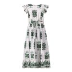 Frill Sleeve Maxi Dress