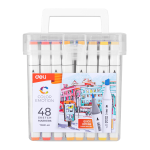 Sketch Marker Chisel And Bullet Tip 48 Colour Water Based – E70801-48