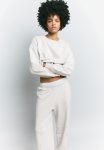 Cotton-blend Joggers - White