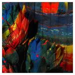 Modern Protea Square Tablecloth - 1 45M X 1 45M On Mock-linen