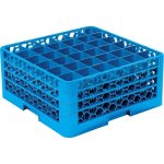 Glass Rack - 36 Compartment Blue Chef& 039 S Depot