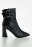 Ava Big Buckle Boot - Black