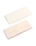 White & Pink Pointelle Fabric Stretch Headbands 2-PACK