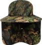 Bush Hat With Neck Cover Leafy Camo