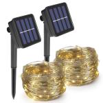 Solar Kit Of 2 Garlands Warm White 12M IP44