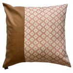 Soft Pink & Suede Hatch Scatter Cover - With Inner 65X65X20CM