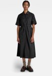 G-star Raw Flightsuit Short Sleeve Holiday Dress - Black