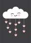 Smiling Rain Cloud - Canvas Print - 600MM X 600MM