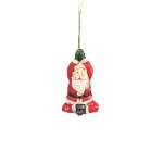 Santa Doing Yoga