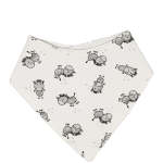 Babes & Kids Little Acorn Waterproof Zebra Bandana Dribble Bib