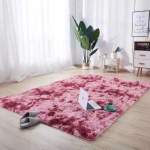 Smte Three 200 X 150 Tone Red Fluffy Carpet Shaggy & Foldable Rug Red With Keychain