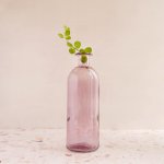 Glass Vase - Tall Purple - 20CM Height