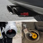 Stainless Steel Exhaust Whistle For Cars & Dirt Bikes - Turbo Speaker With Tailpipe Attachment Increases Volume Not For Small Mo
