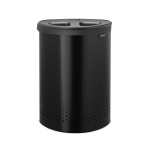 Brabantia Selector Laundry Bin 55L Matt Black With Dark Grey Lid