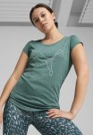 Puma Performance Heather Cat Tee W - Cold Green Heather