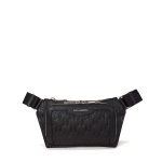 K loom Leather Belt Bag -black