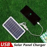 Solac Solar Portable Charger: Ideal For Outdoor Travel And Camping Charges Mobile Phones And USB Devices 5V Output Suitable For