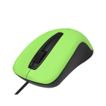 USB Wired Optical Mouse-3 Buttons 1200 Dpi Plug & Play – MU120 – Green Black