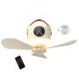 2 In 1 Portable USB Rechargeable Ceiling Standing Fan With Night Light