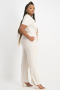 Abby Linen Jumpsuit - Stone - XL