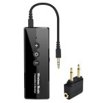 Bluetooth 5.4 Transmitter Receiver Airplane Bluetooth Audio Adapter Wireless Audio Transmitter For Headphones Travel Flight Tv C