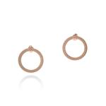 Lula Circle Studs - Rose Gold