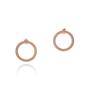 Lula Circle Studs - Rose Gold