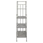 Narrow Steel Rack With 4 Shelves Antique White