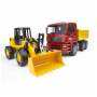 Bruder Toys Bruder Man Tga Toy Construction Truck With Road Loader FR130