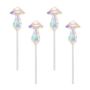 4PIECE Plant Mushroom Watering Globes Automatic Plant Waterer Glass Bulbs