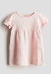 Textured Jersey Dress - Peach Pink